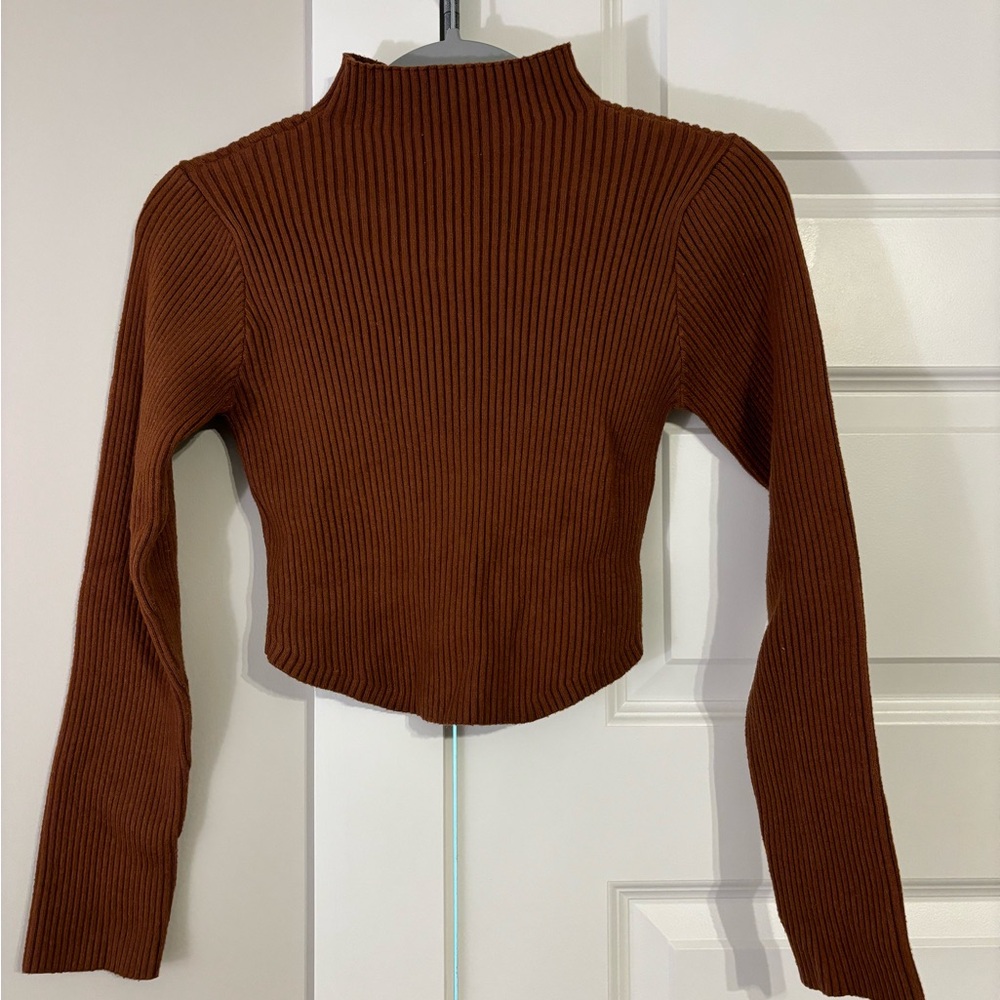 Chic Ribbed Long Sleeve Top